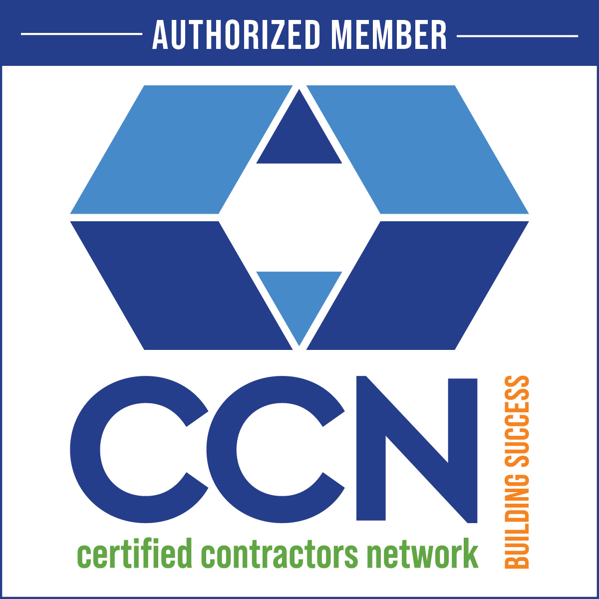 CCN, certified contractors network authorized member logo