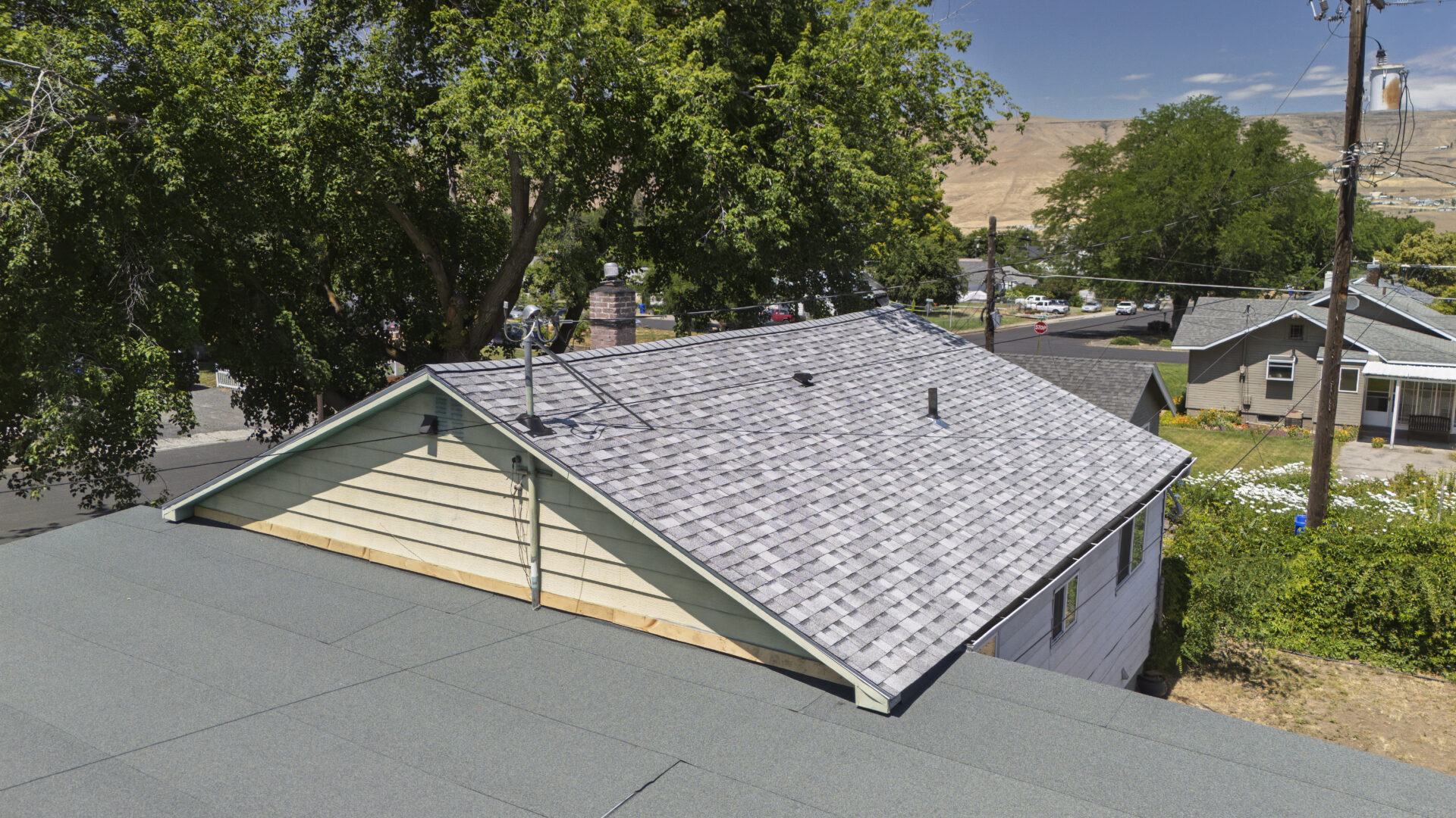 Mixed roofing system by Russell Quality Roofing