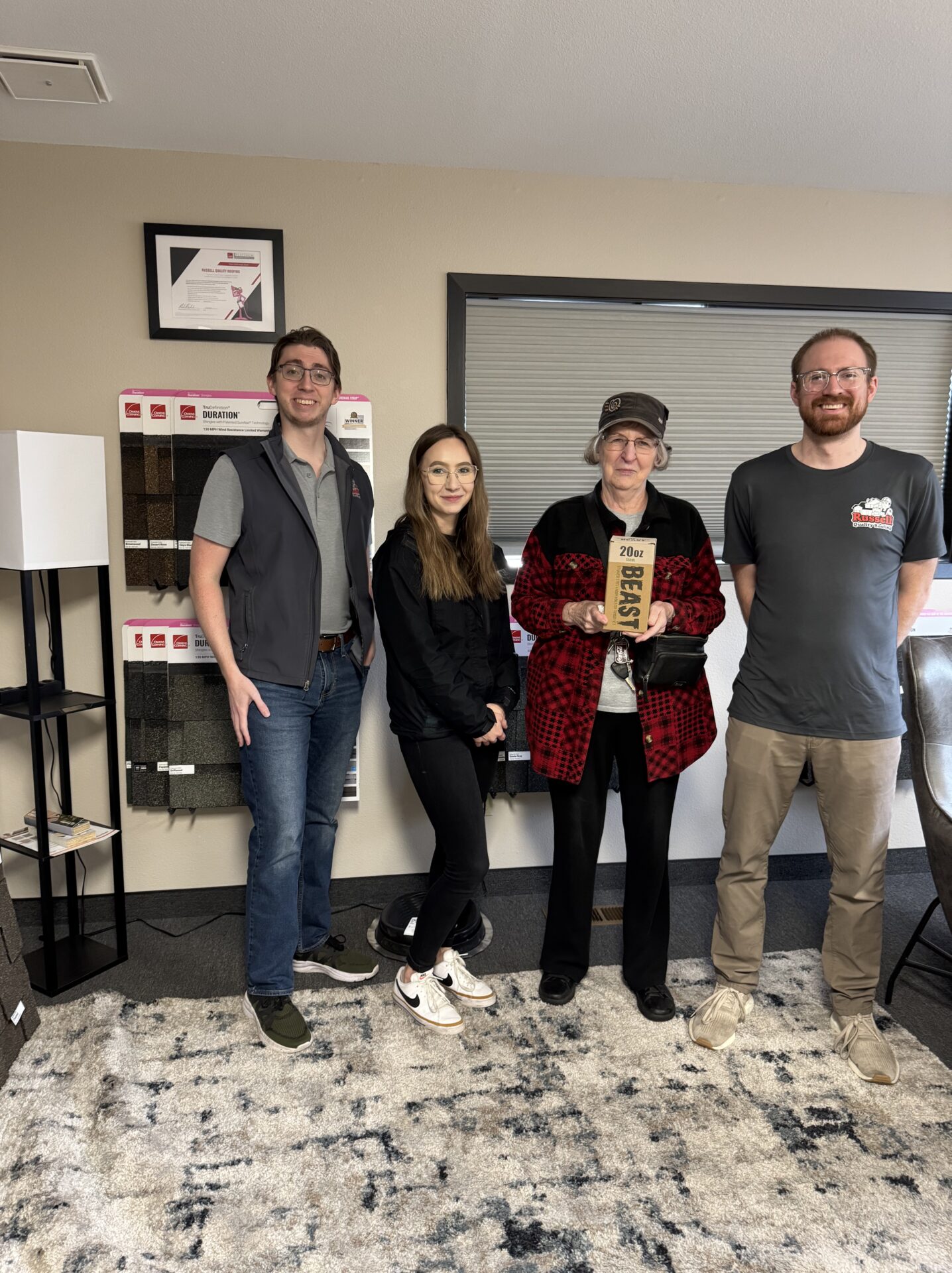 Image of Cooper Knutson, Emilee McCullough, Marilyn Wagner, and CJ Thompson