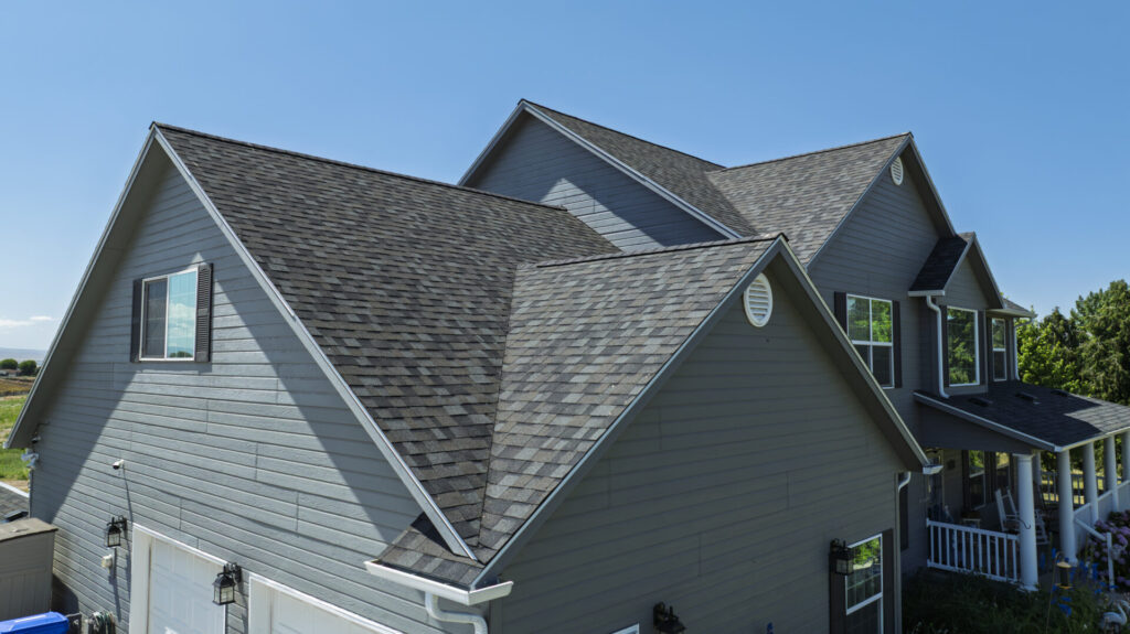 Photo of a residential property that underwent a roofing replacement project with Russell Quality Roofing