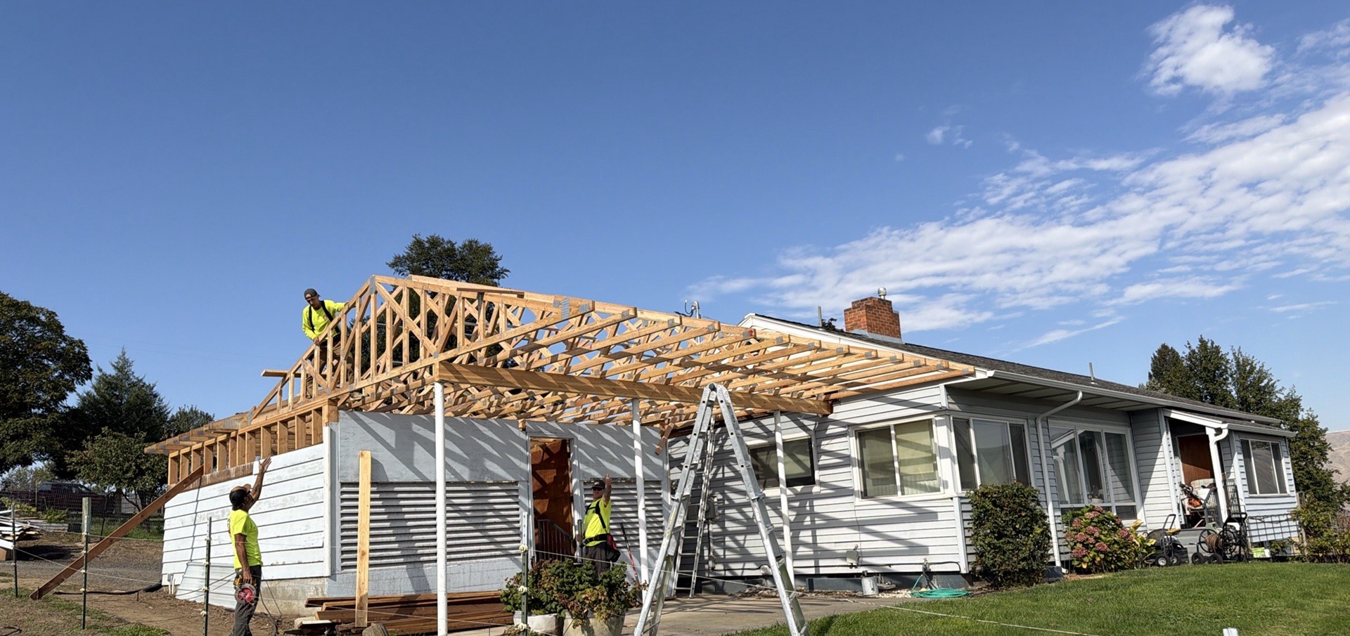 Roof Extension Construction Work